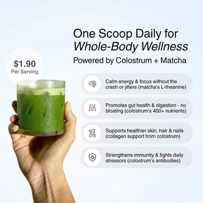 Matcha Gold™ - Matcha + Colostrum Superfood Powder