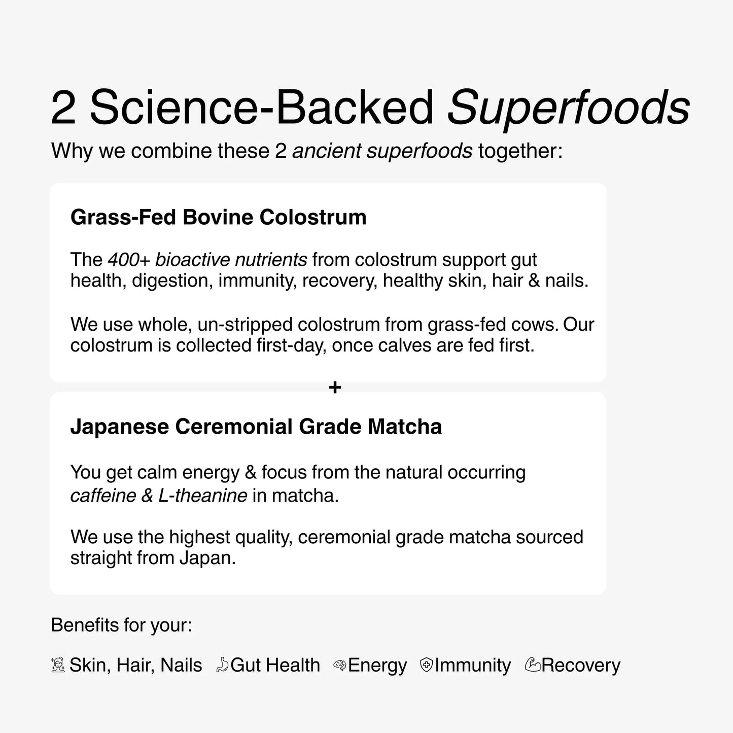 Matcha Gold™ - Matcha + Colostrum Superfood Powder